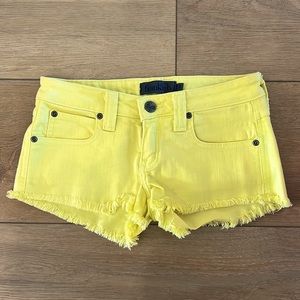 Size 23 Frankie B low rise shorts. They are in great shape. No rips or tears.